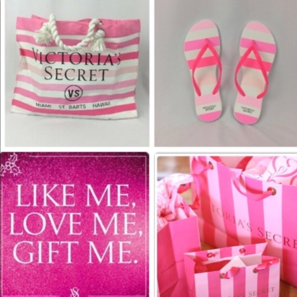 ๐๐โ๏ธ Victoria's Secret tote & flip flop set - Picture 3 of 4